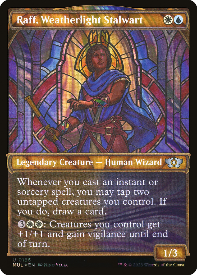 Raff, Weatherlight Stalwart (Halo Foil) [Multiverse Legends] | Galactic Gamez