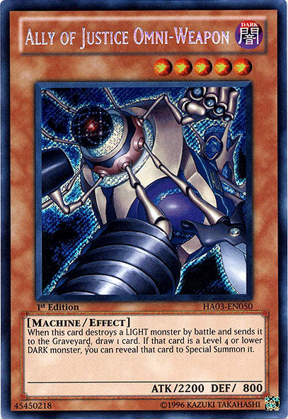 Ally of Justice Omni-Weapon [HA03-EN050] Secret Rare | Galactic Gamez