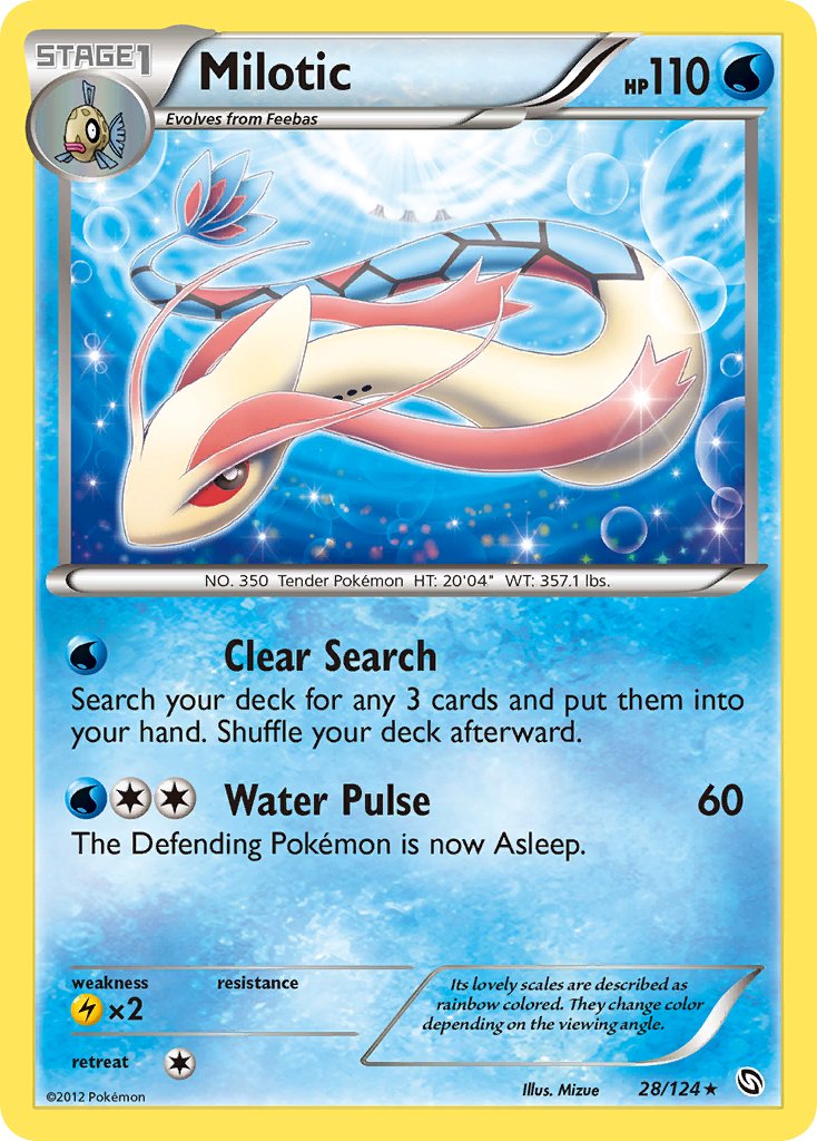 Milotic (28/124) (Theme Deck Exclusive) [Black & White: Dragons Exalted] | Galactic Gamez