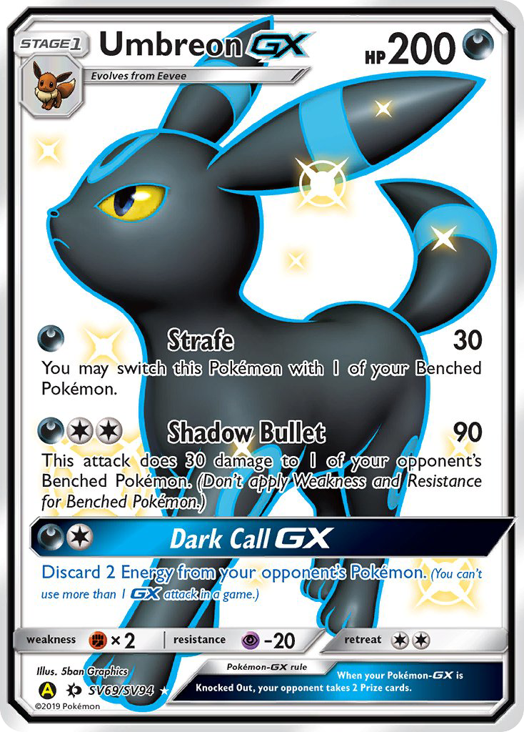 Umbreon GX (SV69/SV94) [Sun & Moon: Hidden Fates - Shiny Vault] | Galactic Gamez