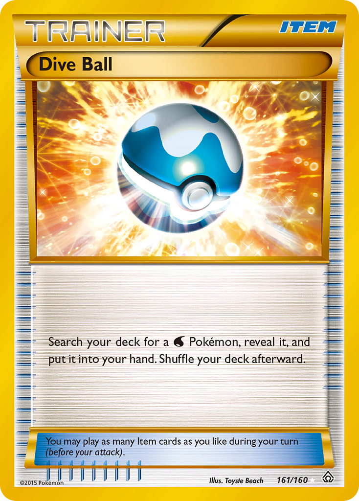 Dive Ball (161/160) [XY: Primal Clash] | Galactic Gamez