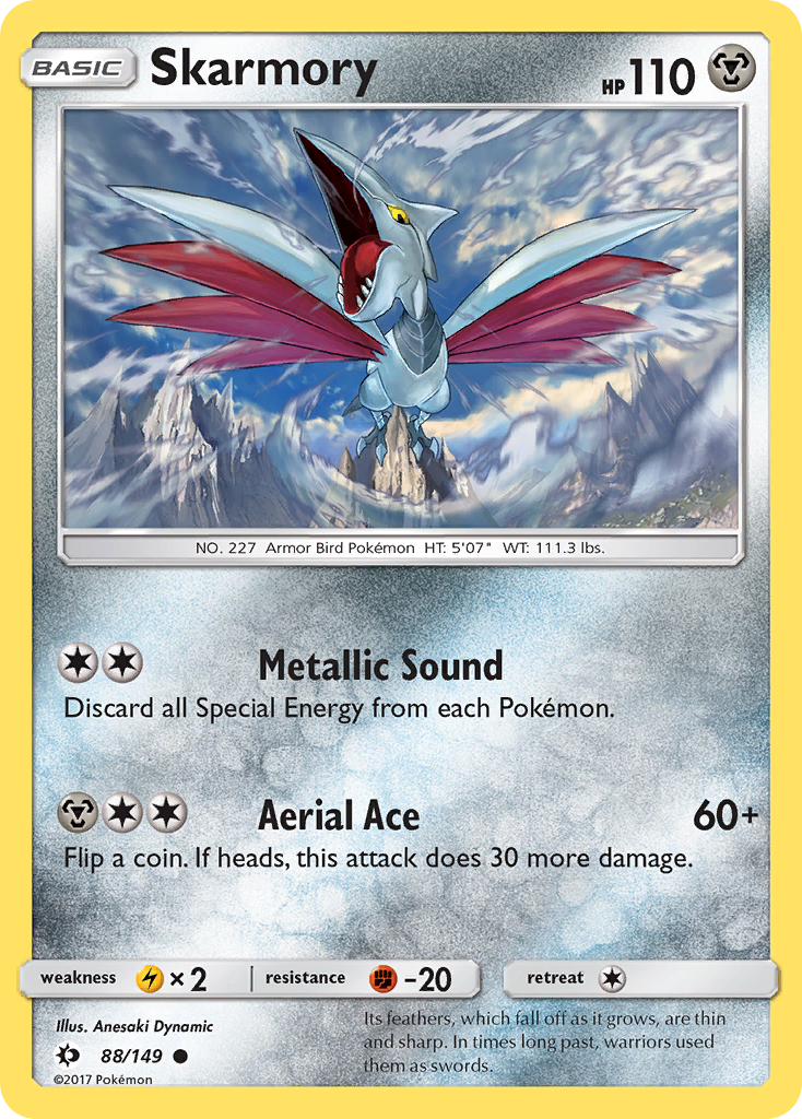 Skarmory (88/149) [Sun & Moon: Base Set] | Galactic Gamez