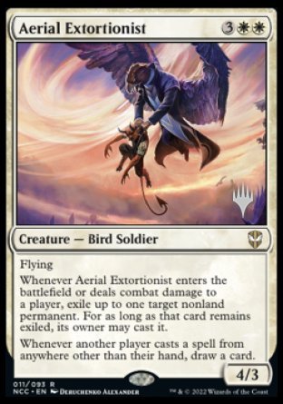 Aerial Extortionist (Promo Pack) [Streets of New Capenna Commander Promos] | Galactic Gamez