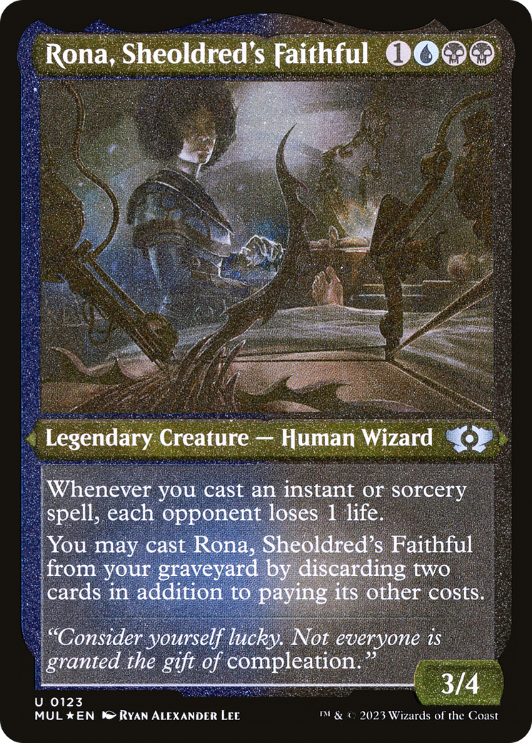 Rona, Sheoldred's Faithful (Foil Etched) [Multiverse Legends] | Galactic Gamez
