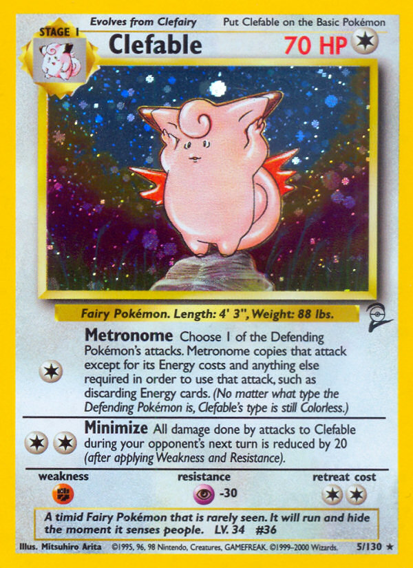 Clefable (5/130) [Base Set 2] | Galactic Gamez