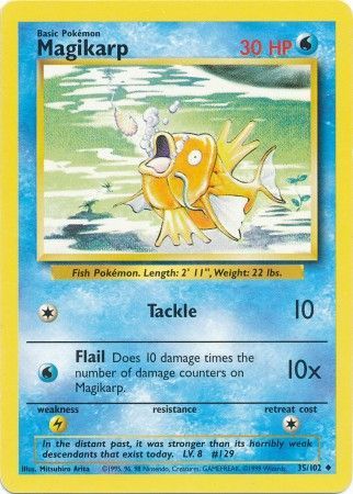 Magikarp (35/102) [Base Set Unlimited] | Galactic Gamez