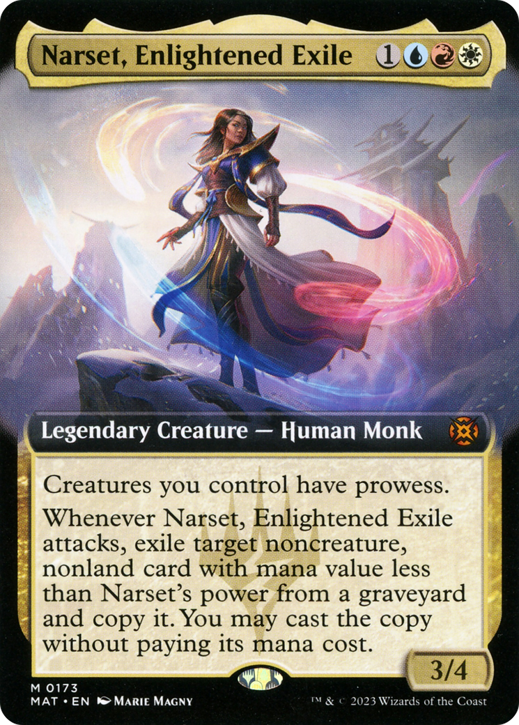 Narset, Enlightened Exile (Extended Art) [March of the Machine: The Aftermath] | Galactic Gamez