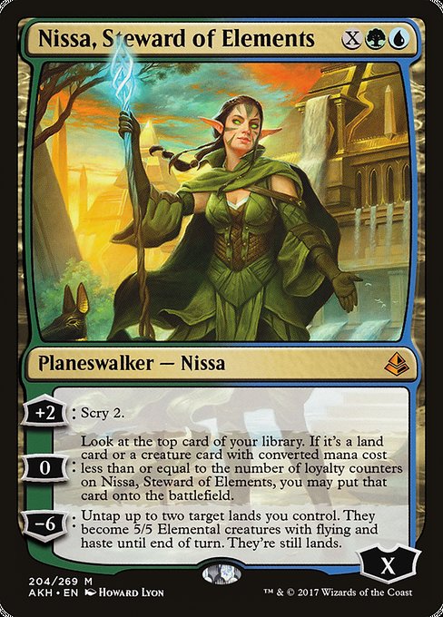 Nissa, Steward of Elements [Amonkhet] | Galactic Gamez