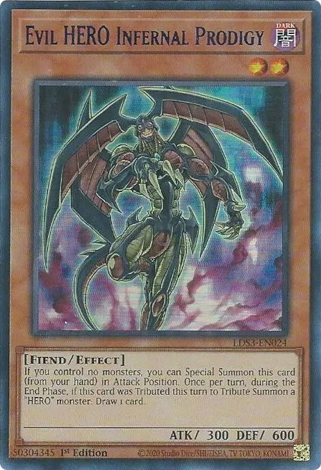 Evil HERO Infernal Prodigy (Blue) [LDS3-EN024] Ultra Rare | Galactic Gamez