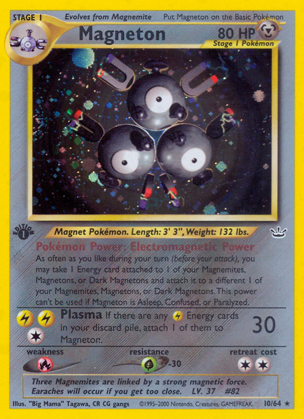 Magneton (10/64) [Neo Revelation 1st Edition] | Galactic Gamez