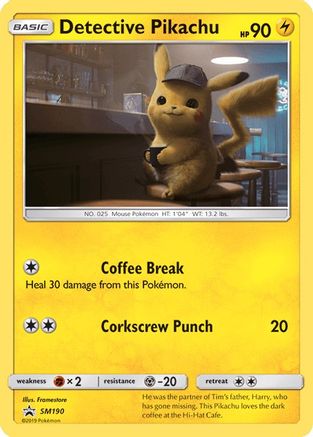 Detective Pikachu (SM190) [Sun & Moon: Black Star Promos] | Galactic Gamez