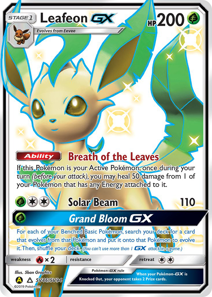 Leafeon GX (SV46/SV94) [Sun & Moon: Hidden Fates - Shiny Vault] | Galactic Gamez