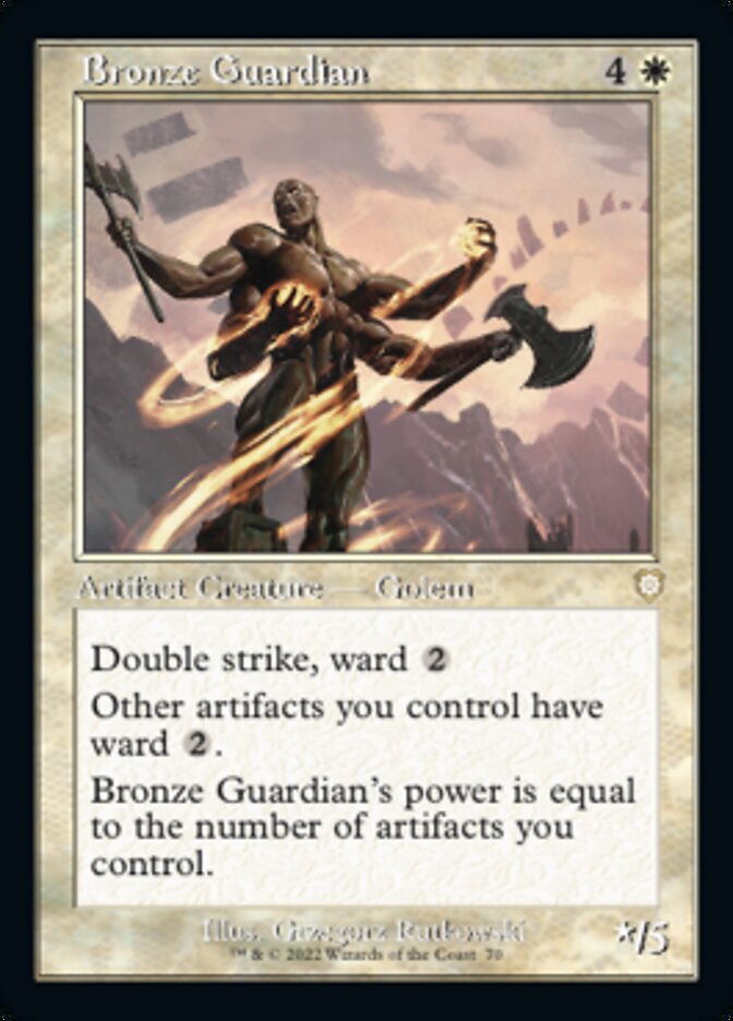 Bronze Guardian (Retro) [The Brothers' War Commander] | Galactic Gamez