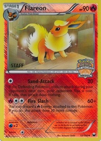 Flareon (12/108) (Regional Championship 2013 Promo Staff) [Black & White: Dark Explorers] | Galactic Gamez