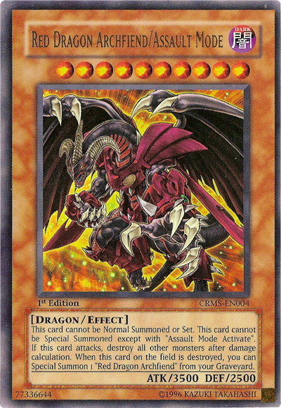 Red Dragon Archfiend/Assault Mode [CRMS-EN004] Ultra Rare | Galactic Gamez