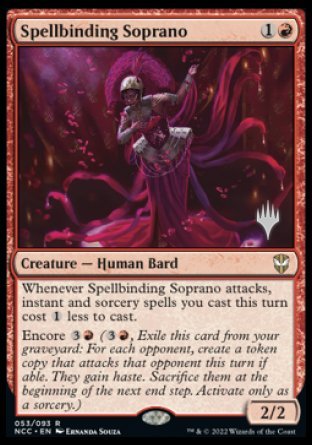 Spellbinding Soprano (Promo Pack) [Streets of New Capenna Commander Promos] | Galactic Gamez