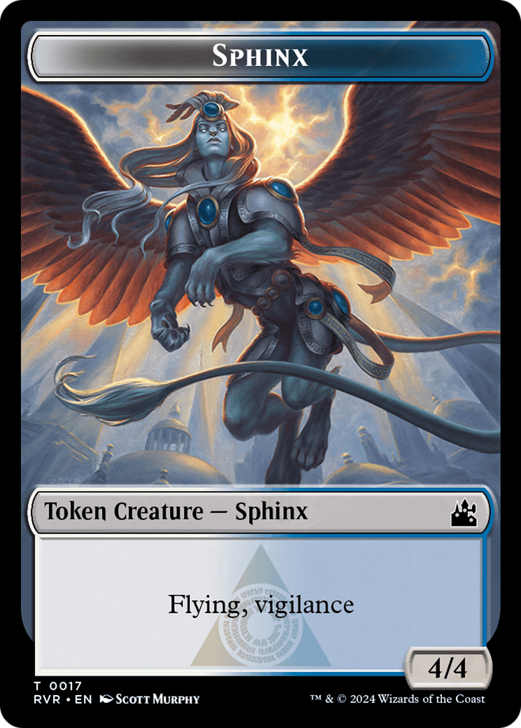 Sphinx Token [Ravnica Remastered Tokens] | Galactic Gamez