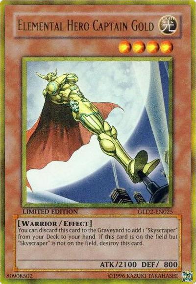 Elemental Hero Captain Gold [GLD2-EN025] Ultra Rare | Galactic Gamez