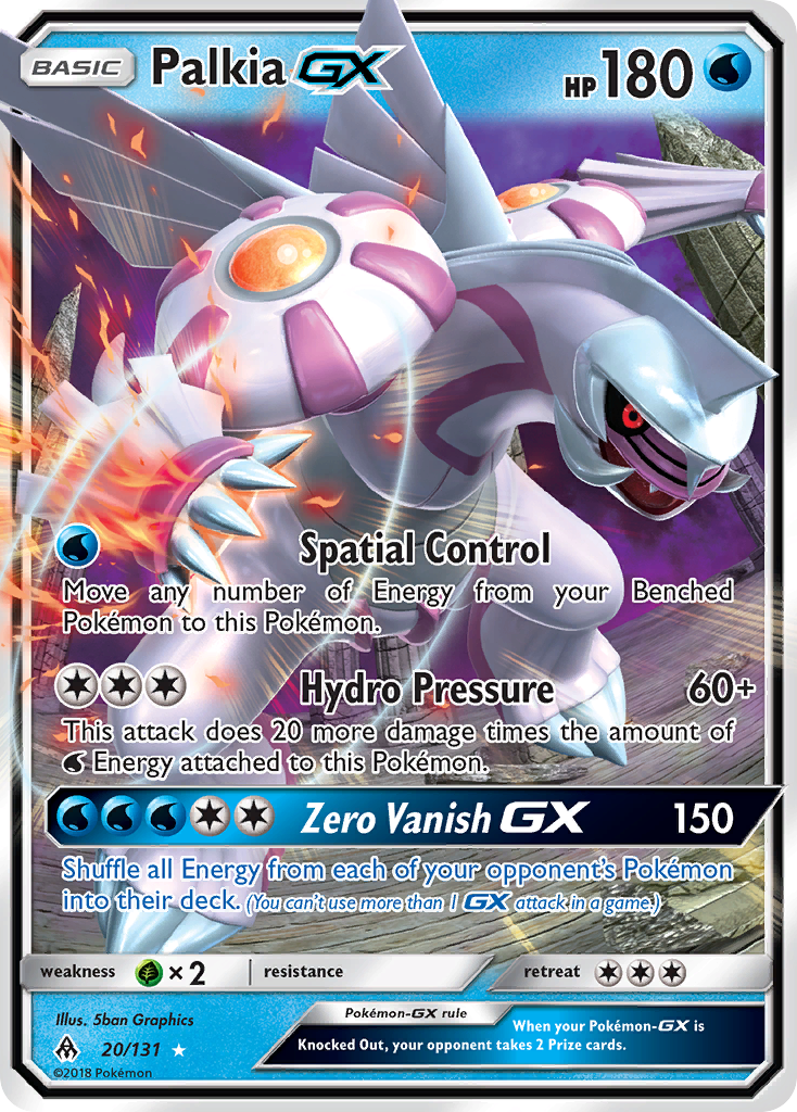 Palkia GX (20/131) [Sun & Moon: Forbidden Light] | Galactic Gamez