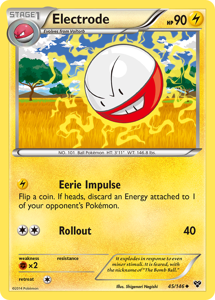 Electrode (45/146) [XY: Base Set] | Galactic Gamez