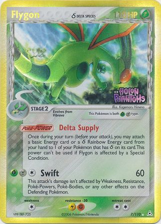 Flygon (7/110) (Delta Species) (Stamped) [EX: Holon Phantoms] | Galactic Gamez