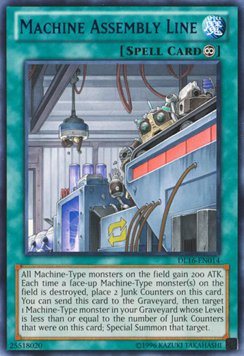 Machine Assembly Line (Blue) [DL16-EN014] Rare | Galactic Gamez