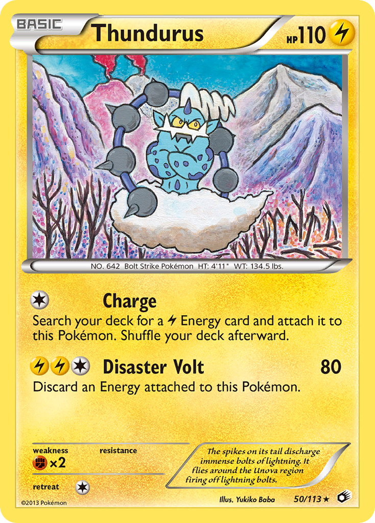 Thundurus (50/113) (Theme Deck Exclusive) [Black & White: Legendary Treasures] | Galactic Gamez