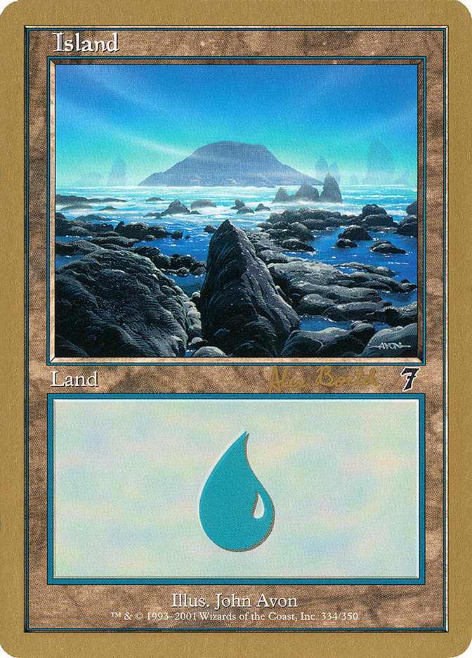 Island (ab334) (Alex Borteh) [World Championship Decks 2001] | Galactic Gamez