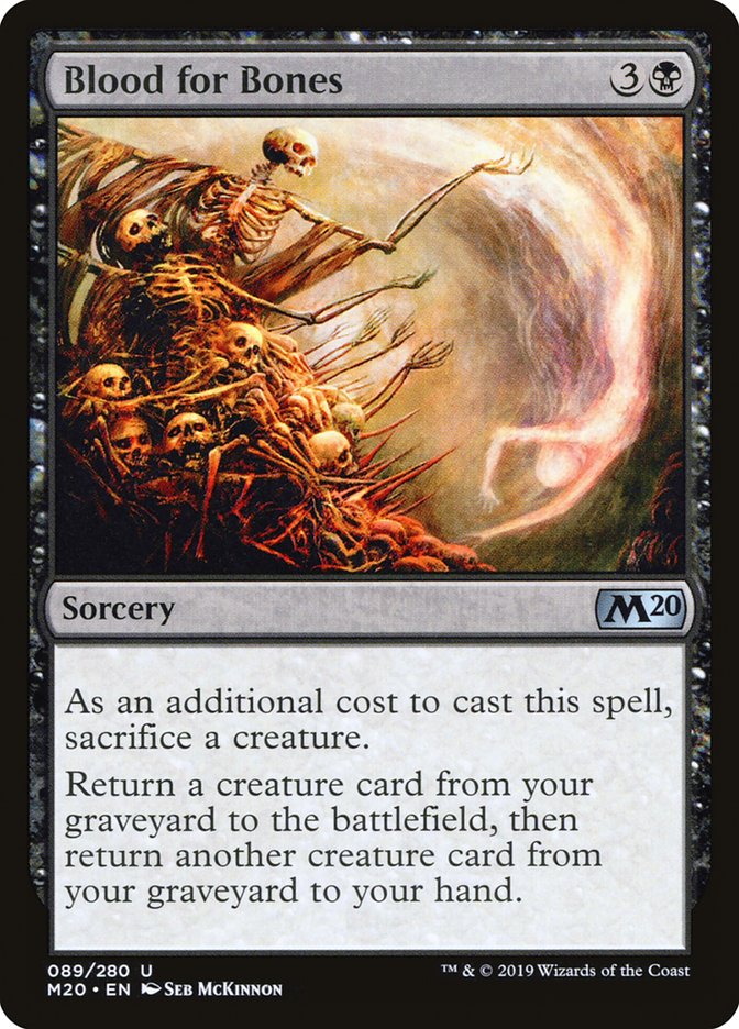 Blood for Bones [Core Set 2020] | Galactic Gamez