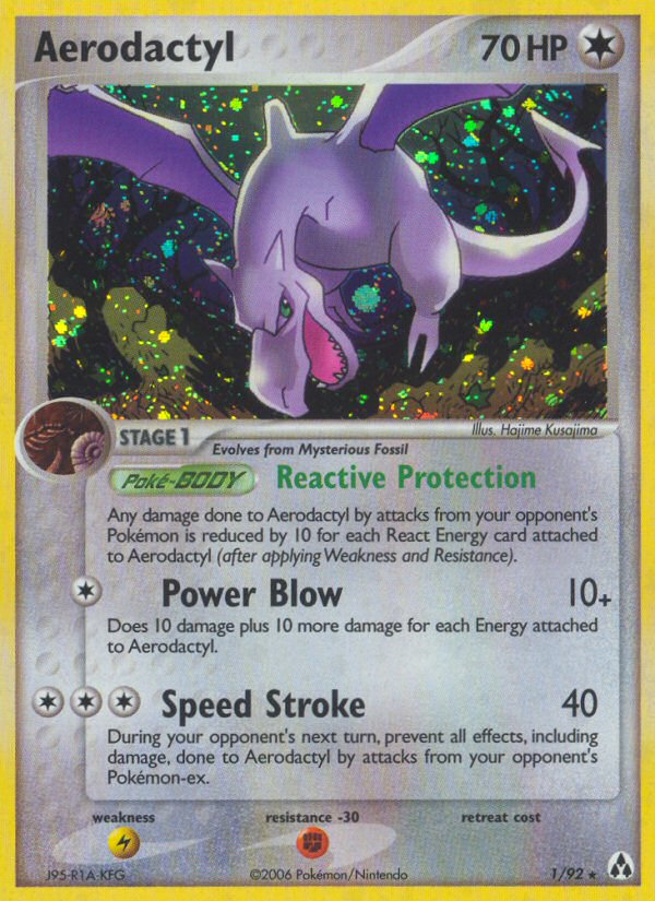 Aerodactyl (1/92) [EX: Legend Maker] | Galactic Gamez