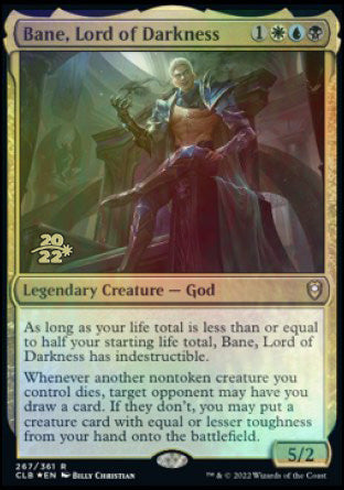 Bane, Lord of Darkness [Commander Legends: Battle for Baldur's Gate Prerelease Promos] | Galactic Gamez