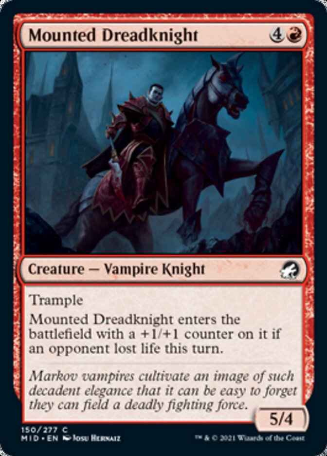 Mounted Dreadknight [Innistrad: Midnight Hunt] | Galactic Gamez