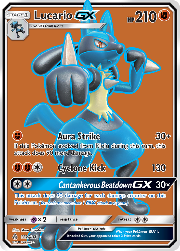 Lucario GX (122/131) [Sun & Moon: Forbidden Light] | Galactic Gamez