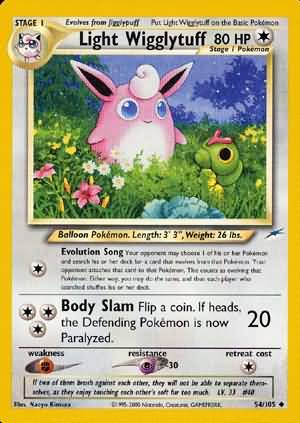 Light Wigglytuff (54/105) [Neo Destiny Unlimited] | Galactic Gamez