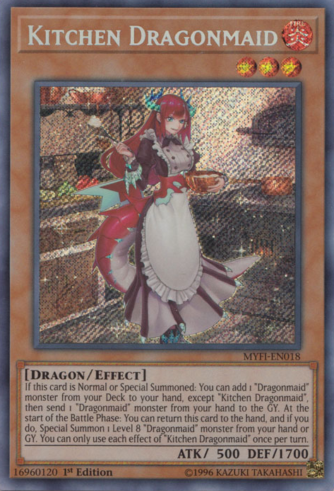 Kitchen Dragonmaid [MYFI-EN018] Secret Rare | Galactic Gamez
