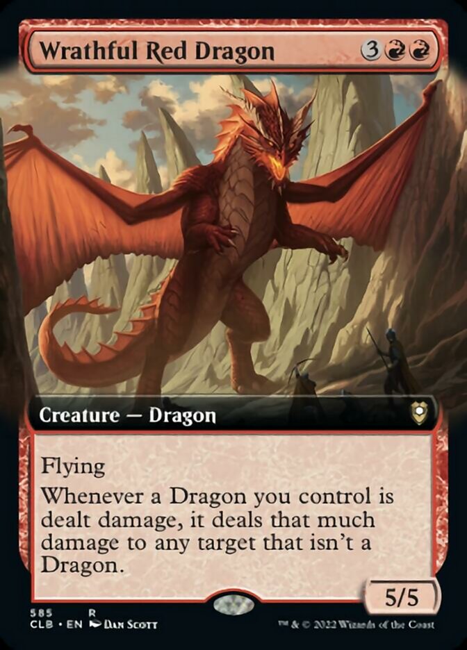 Wrathful Red Dragon (Extended Art) [Commander Legends: Battle for Baldur's Gate] | Galactic Gamez