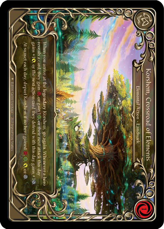 Korshem, Crossroad of Elements [ELE000] (Tales of Aria)  1st Edition Cold Foil | Galactic Gamez