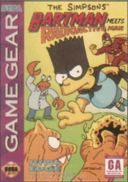 The Simpsons Bartman Meets Radioactive Man - Sega Game Gear | Galactic Gamez