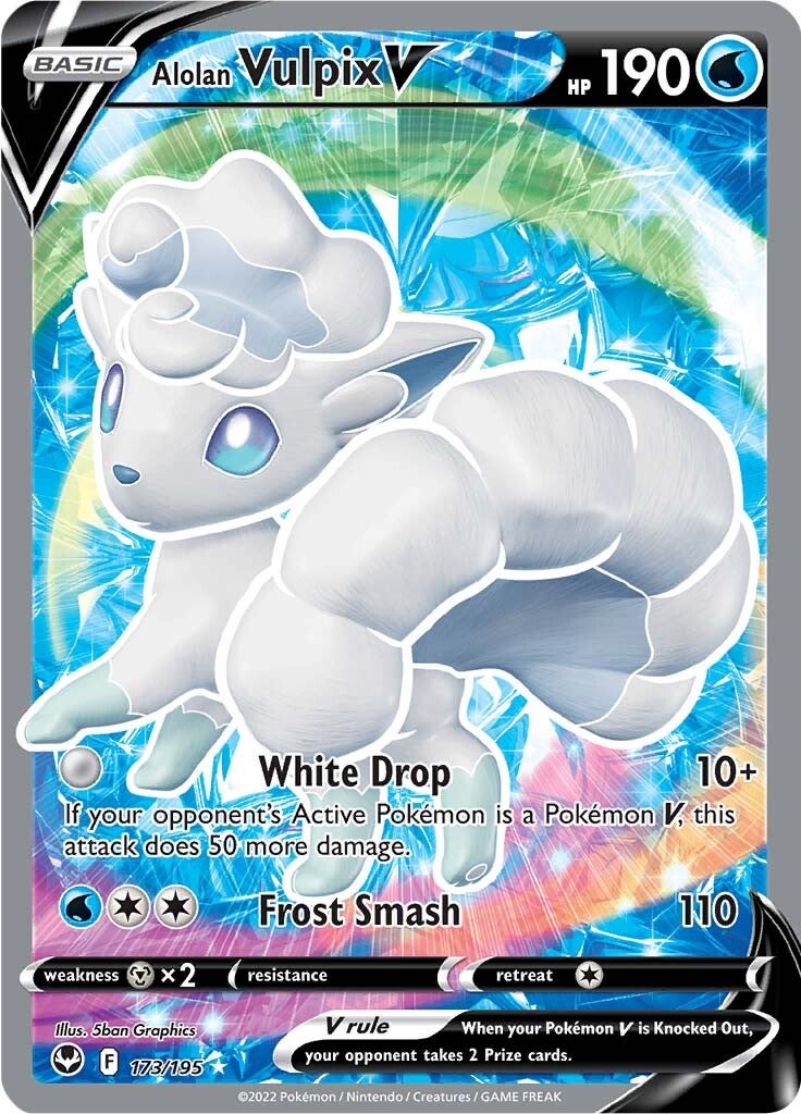 Alolan Vulpix V (173/195) [Sword & Shield: Silver Tempest] | Galactic Gamez