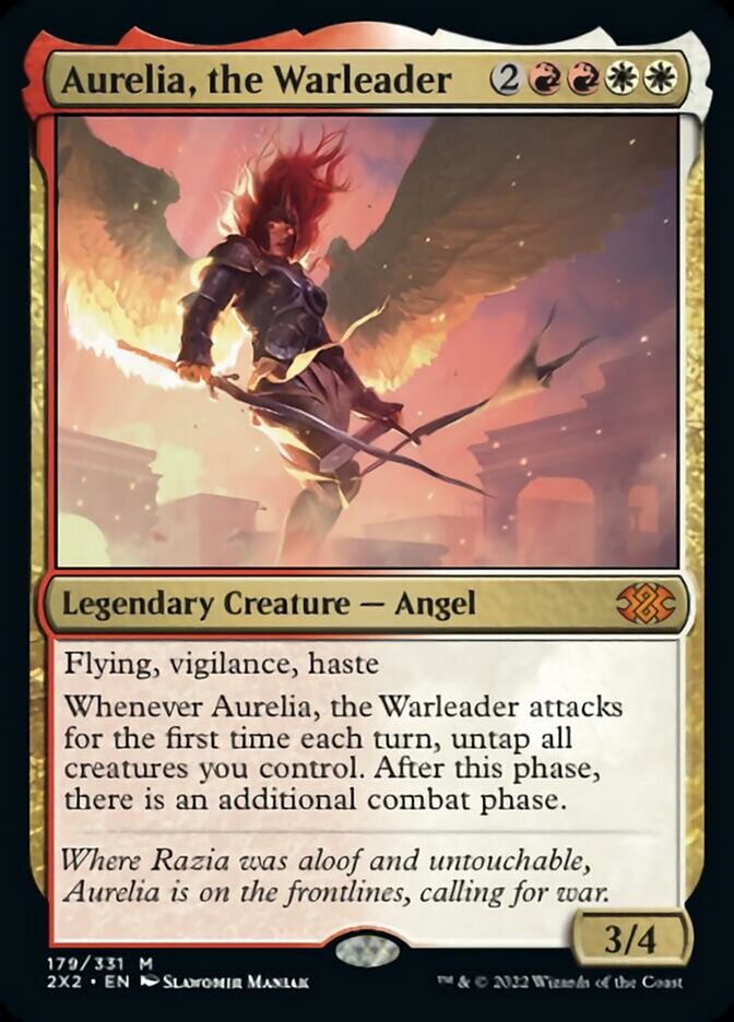 Aurelia, the Warleader [Double Masters 2022] | Galactic Gamez