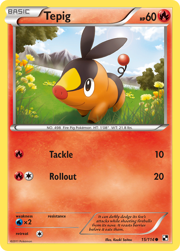 Tepig (15/114) [Black & White: Base Set] | Galactic Gamez