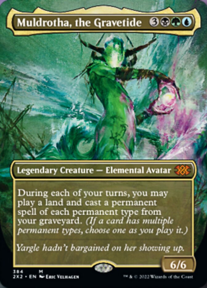 Muldrotha, the Gravetide (Borderless Alternate Art) [Double Masters 2022] | Galactic Gamez