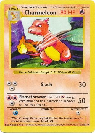 Charmeleon (24/102) [Base Set Shadowless Unlimited] | Galactic Gamez