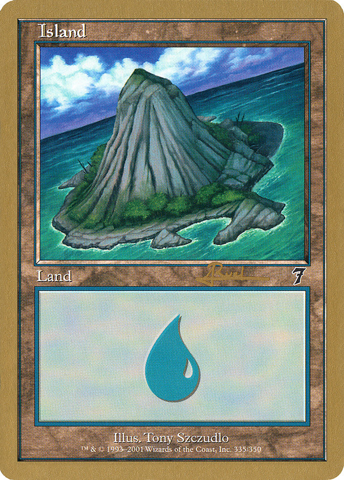 Island (ar335) (Antoine Ruel) [World Championship Decks 2001] | Galactic Gamez