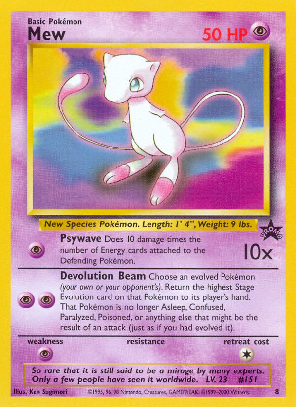 Mew (8) [Wizards of the Coast: Black Star Promos] | Galactic Gamez