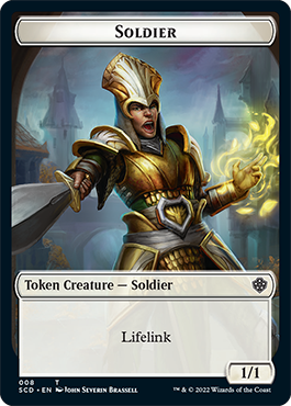 Elf Warrior // Soldier Double-Sided Token [Starter Commander Decks] | Galactic Gamez