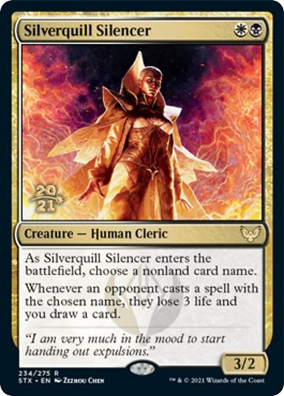 Silverquill Silencer [Strixhaven: School of Mages Prerelease Promos] | Galactic Gamez