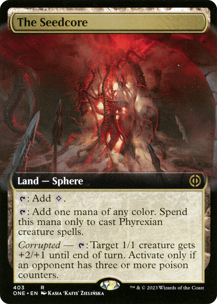 The Seedcore (Extended Art) [Phyrexia: All Will Be One] | Galactic Gamez
