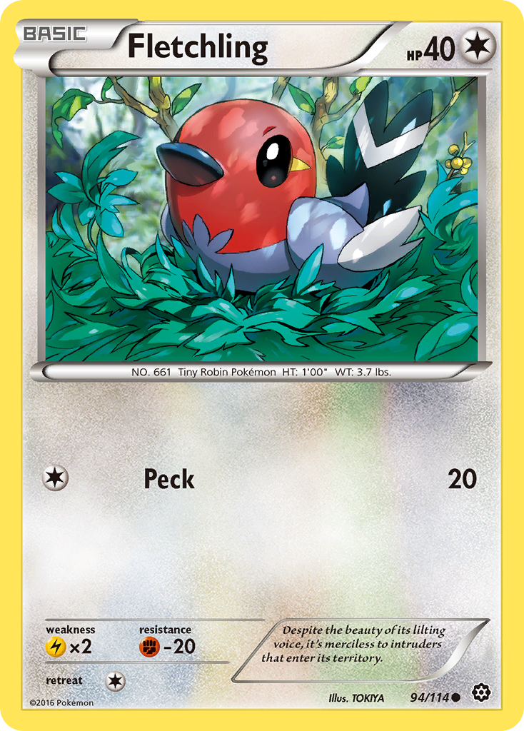 Fletchling (94/114) [XY: Steam Siege] | Galactic Gamez