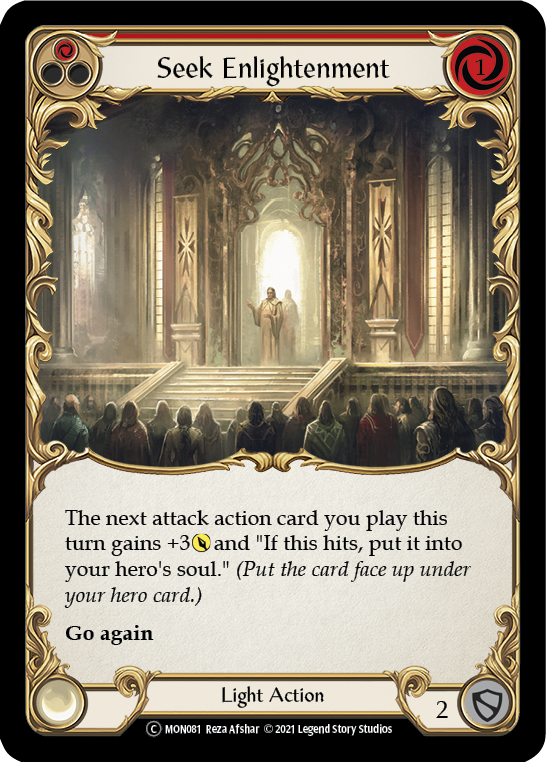 Seek Enlightenment (Red) [U-MON081] Unlimited Edition Normal | Galactic Gamez